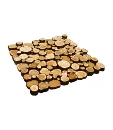 Панно из спилов можжевельника  3D 1000х500мм