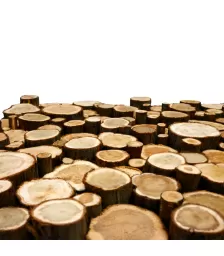 Панно из спилов можжевельника  3D 1000х500мм