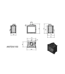 Каминная топка АНТЕК (ANTEK) 150 10 кВт