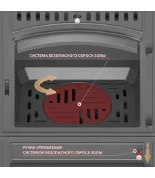 Печь-камин Везувий LV-12 "Антрацит"