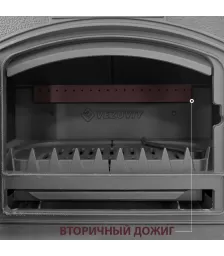 Печь-камин Везувий KZ-14PS "Антрацит"
