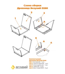 Дровница Везувий D260 черная