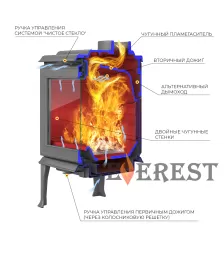 Печь-камин EVEREST F11