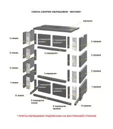 Камин ASTON Вертикаль "БОЯРД" H-1346 Талькохлорит