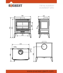 Печь-камин EVEREST M10