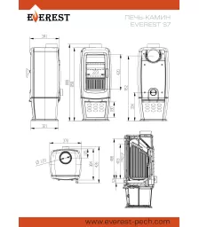 Печь-камин EVEREST S7М
