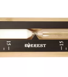 Часы песочные EVEREST (TG-15) бамбук+алюминий (черный)
