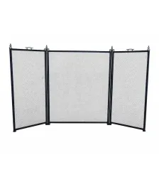 Экран каминный EVEREST FS202-B-B черный (61*96см)
