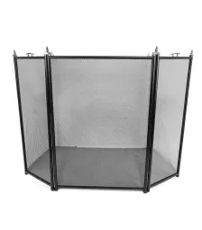Экран каминный EVEREST FS202-B-B черный (61*96см)