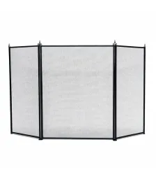 Экран каминный EVEREST FS202-B-A черный (81*132см)
