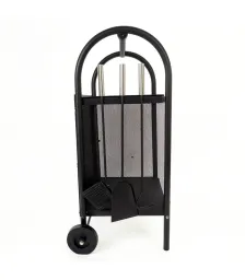 Дровница EVEREST H100-B-B черный (35*32*81см)