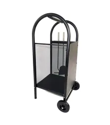 Дровница EVEREST H100-B-B черный (35*32*81см)