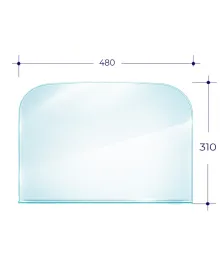 Стекло Везувий НР-15/НР-15Р (0,480х0,310) Арка