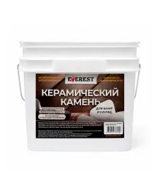 Камень керамический "EVEREST" для бани, ведро 9кг (Белый)