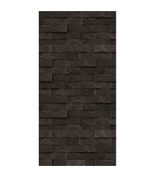 Плита ДЕКОР №1010 (1200х600х9) "Черный камень" Вертикаль