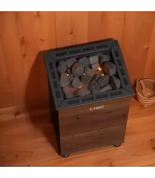 Электрокаменка EVEREST Черный Кристалл с парогенератором 4,5кВт (Black Crystal Steam S45)