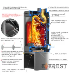 Печь-камин EVEREST H7М