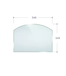 Стекло Везувий 224 (0,348*0,249) Арка (на печку с дверкой)