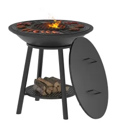 Чугунный "FANTASTIC GRILL" Везувий Ø 700 Престиж (чаша+подставка престиж+плита Gurman Ø700+крышка)