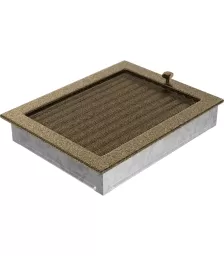 Решетка Черная/Золото с задвижкой (22*30) 22/30CZX
