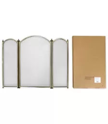 Экран каминный C03026AB (3 секции, 68х80см, античная латунь)