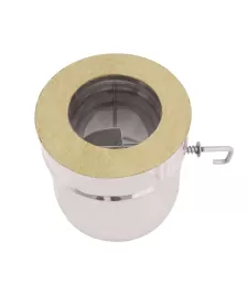 Сэндвич-шибер поворотный (430 0,8мм/0,5мм) д.150х250, L-0,2м