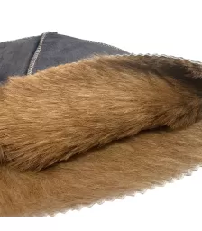Шапка для бани из ОВЧИНЫ серая