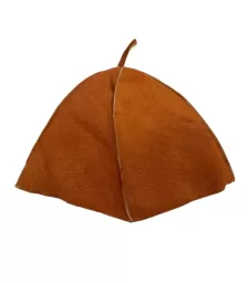 Шапка для бани из ОВЧИНЫ рыжая
