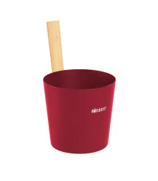 Шайка EVEREST 5л, алюминий RED (TG-52)