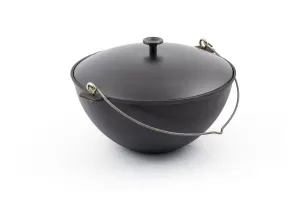 Казан с крышкой и ручкой