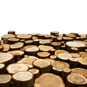 Панно из спилов можжевельника  3D 1000х500мм