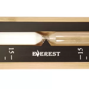 Часы песочные EVEREST (TG-15) бамбук+алюминий (черный)