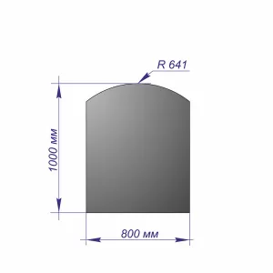 Лист напольный 1000*800*1,5 R641 антрацит