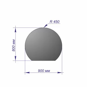 Лист напольный 900*800*1,5 R450 бронза