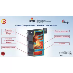 СИБИРЬ "SUNFIRE" КВО 60Т Котел отопительный