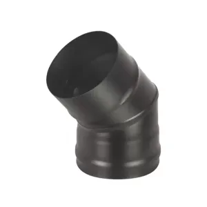 Колено Эмаль Черная (430 1,0мм) 45* 2S д.200