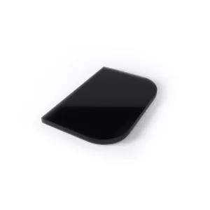 Лист стеклянный напольный Черный (Black) 600х400х8мм