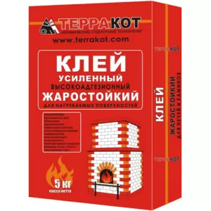 Клей усиленный жаростойкий "Терракот", 5 кг