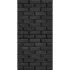 Плита ДЕКОР №1009 (1200х800х9) "Черный кирпич" Вертикаль